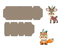 Kit Imprimible Letras 3d Editables Animales Nórdicos