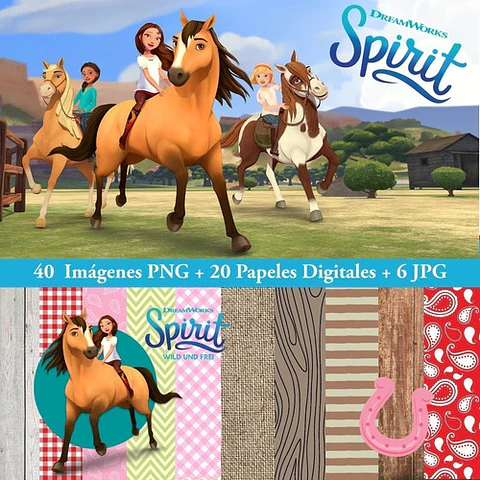 Kit Spitit Clipart + Papel Digital + Jpg