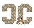 Kit Imprimible Letras 3d Editables Animales Nórdicos