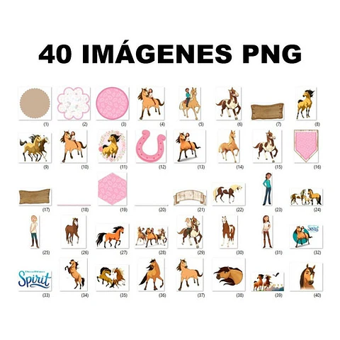 Kit Spitit Clipart + Papel Digital + Jpg
