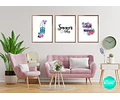 Láminas Imprimibles Kit X 6 Summer Floral