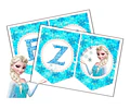 Banderín Imprimible Frozen Editable +  