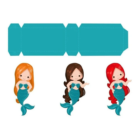 Kit Imprimible Letras 3d Corpóreas Editables De Sirenas