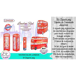 Cliparts Imagenes Png Londres Acuarela 