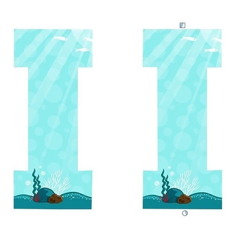 Kit Imprimible Letras 3d Corpóreas Editables De Sirenas