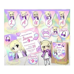 Kit Imprimible Lyna Youtuber 100% Editable Candy Bar