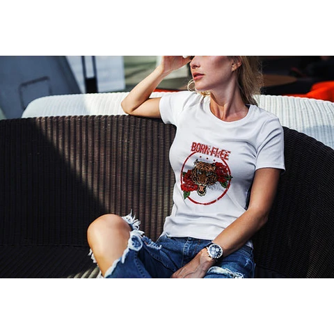 Plantillas Diseños Remeras Mujer P/ Sublimación Mockups M21