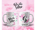 Plantillas Tazas Día Del Maestro Iniciales Nombres Sublimar