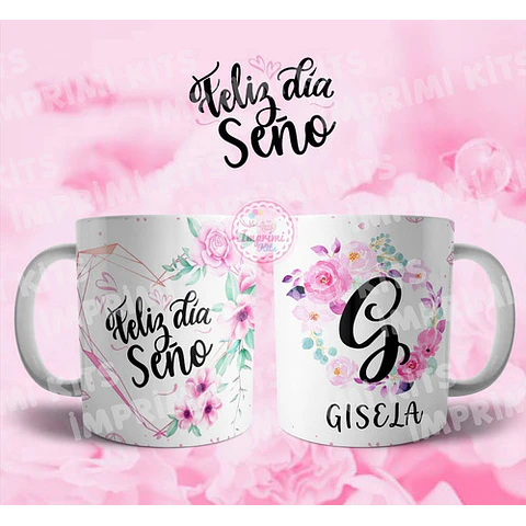 Plantillas Tazas Día Del Maestro Iniciales Nombres Sublimar