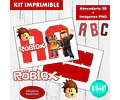 Kit Imprimible Letras 3d Editables + De Roblox