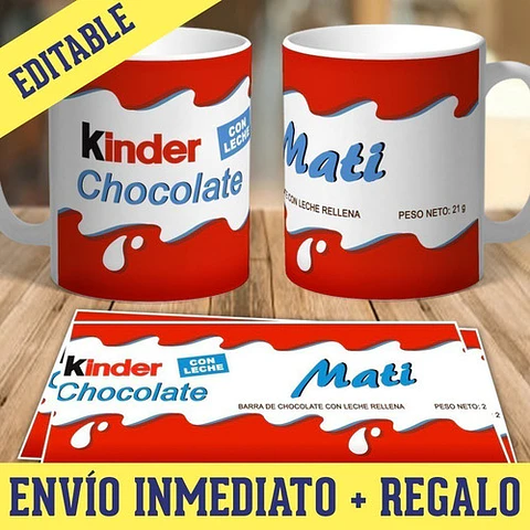 Kit Diseños Plantillas Tazas Golosinas Sublimación Editables