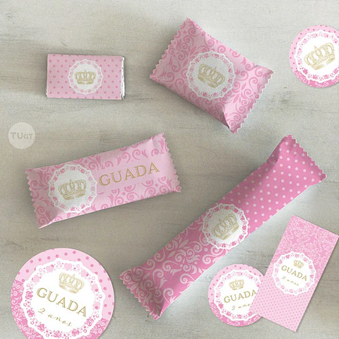 Kit Imprimible Coronita De Reina Rosa Tukit