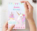 Kit Imprimible Unicornio Glitter Cupcake Textos Editables