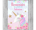 Kit Imprimible Unicornio Glitter Cupcake Textos Editables