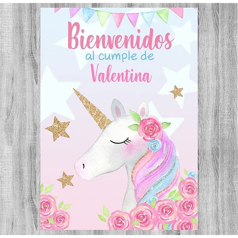 Kit Imprimible Unicornio Glitter Cupcake Textos Editables