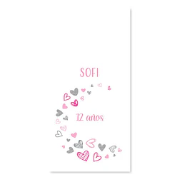Kit Imprimible Corazon Corazones Rosas Fuxia Tukit