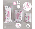 Kit Imprimible Corazon Corazones Rosas Fuxia Tukit