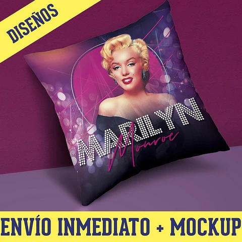 Diseños Plantillas Almohadones Cojines Marilyn Monroe M17