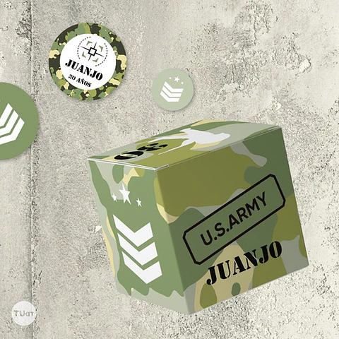 Kit Imprimible Camuflado Candy Bar Tukit