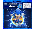 Kit Imprimible Sonic Editable + Libro Para Colorear