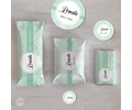 Kit Imprimible Wedding Boda 15 Años Verde Candy Bar Tukit
