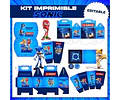 Kit Imprimible Sonic Editable + Libro Para Colorear