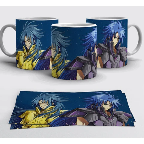 Kit Diseños Plantillas Tazas Saint Seiya Sublimación