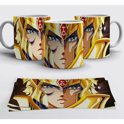 Kit Diseños Plantillas Tazas Saint Seiya Sublimación