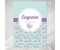 Kit Imprimible Pajarito Y Flores Violeta Lila - Candy Bar