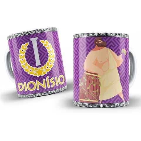 Kit Diseños Plantillas Tazas Dioses Del Olimpo Sublimación 