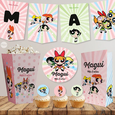 Kit Imprimible Superpoderosas The Powerpuff Girls Candy Bar