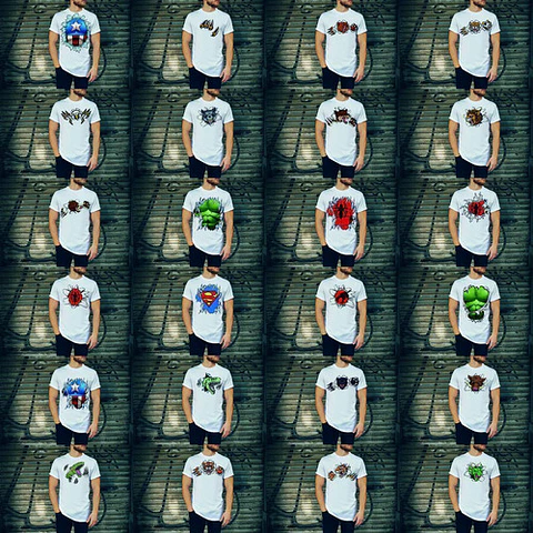 Pack De Diseños Para Remeras Efecto Rasgadas (único)