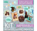 Kit Imprimible Desayuno Raya Y El Ultimo Dragón Disney Sisu