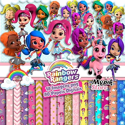 Papeles Digitales Y Cliparts Imagenes Png Rainbow Rangers