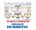 Pack Imágenes Clipart Tiernos Animalitos Bosque Caperuza