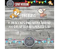 Pack Imágenes Clipart Tiernos Animalitos Bosque Caperuza