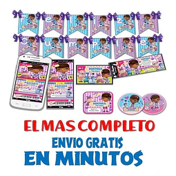 Kit Imprimible Candy Bar Doctora Juguetes Completo Modelo 2