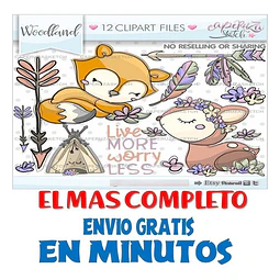 Pack Imágenes Hd Clipart Tierno Bosque Tribal Caperuza