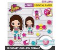 Kit Imprimible Soy Luna 13 Png/jpg Y 3 Fondos
