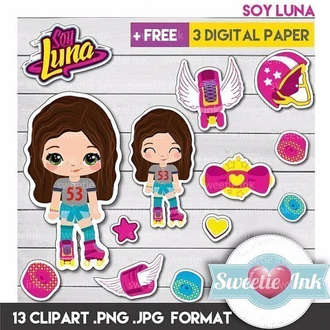 Kit Imprimible Soy Luna 13 Png/jpg Y 3 Fondos