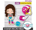 Kit Imprimible Soy Luna 13 Png/jpg Y 3 Fondos