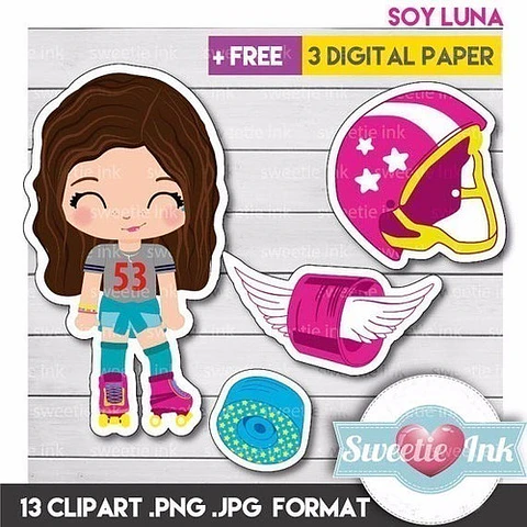 Kit Imprimible Soy Luna 13 Png/jpg Y 3 Fondos