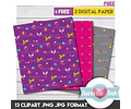 Kit Imprimible Soy Luna 13 Png/jpg Y 3 Fondos