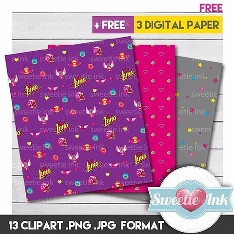 Kit Imprimible Soy Luna 13 Png/jpg Y 3 Fondos