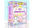 Kit Imprimible Unicornios Empresarial Imágenes Fondos Y Kits