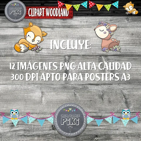 Pack Imágenes Hd Clipart Tierno Bosque Tribal Caperuza