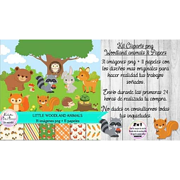 Cliparts Png Y Papeles Woodland Animals Animales Del Bosque