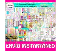 Kit Imprimible Unicornios Empresarial Imágenes Fondos Y Kits