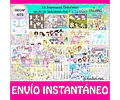 Kit Imprimible Unicornios Empresarial Imágenes Fondos Y Kits