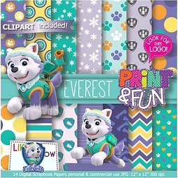Kit Imprimible Everest 14 Fondos 3 Imágenes Png